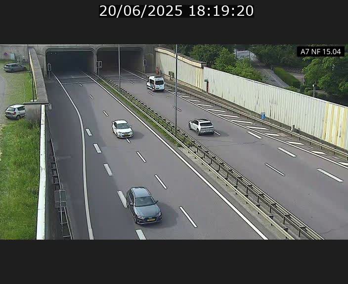 Caméra trafic Luxembourg - A7, Tunnel Mersch, entrée sud, direction Ettelbruck