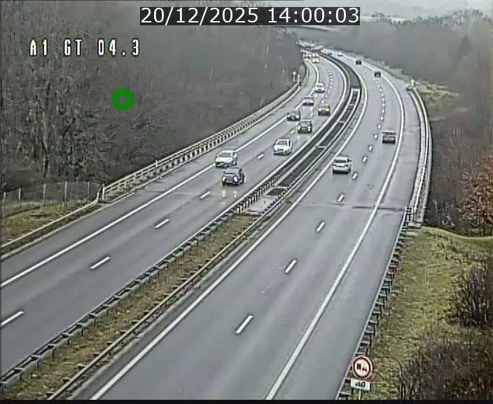 Traffic live webcam Luxembourg Itzig - A1 direction Sandweiler - BK 4.3