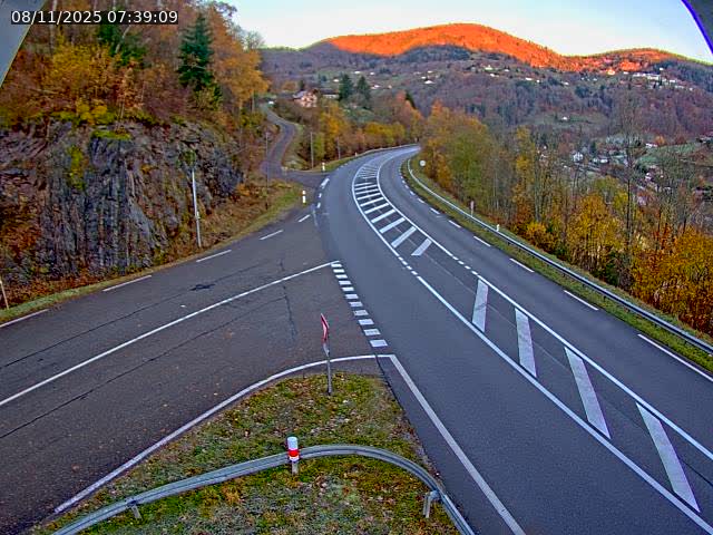 Caméra autoroute France - N66, col du Bussang direction Remiremont