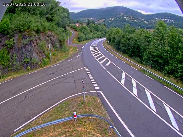 Caméra autoroute France - N66, col du Bussang direction Remiremont