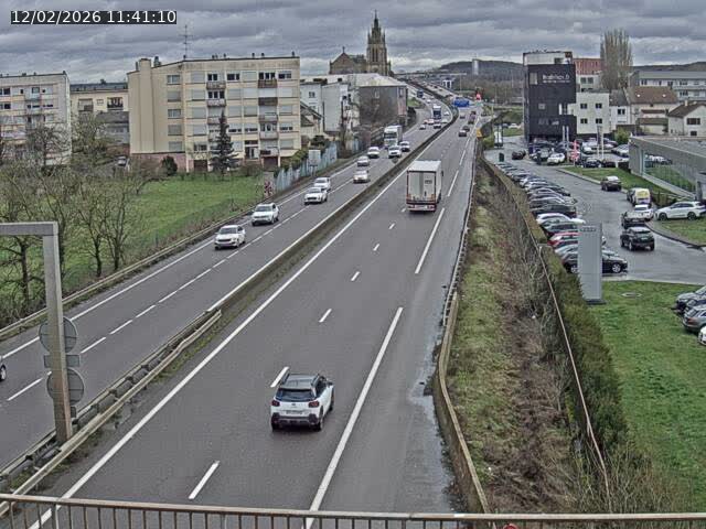 Caméra autoroute France - A31, Thionville direction Metz
