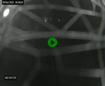 Webcam autoroute A63 en périphérie de Bordeaux au sud-est de la ville, en provenance du bassin d'Arcachon. Vue orientée vers Bordeaux