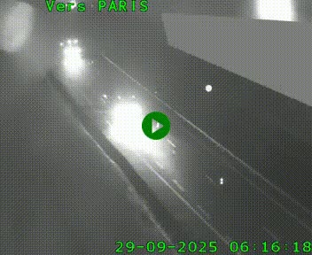 Caméra routière sur l'autoroute A20 à Saint-Pardoux-l'Ortigier, à la jonction avec l'A89. Vue orientée vers Paris