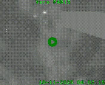 Caméra routière sur l'autoroute A20 à Brive-la-Gaillarde, à la jonction avec l'A89. Vue orientée vers Paris