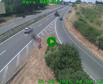 Webcam N147 au nord de Poitiers et à la jonction avec la A10