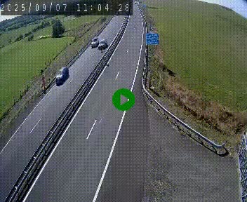 Caméra autoroute A75 à hauteur du col de la Fageole en direction de Clermont-Ferrand