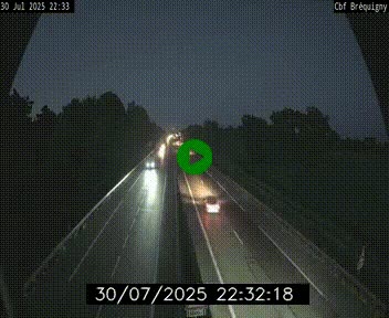 Webcam sur le périphérique de Rennes (N136) à hauteur du quartier Bréquigny, au sud de la ville