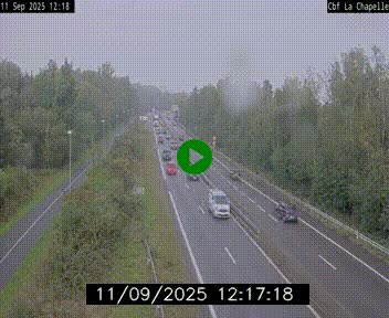 Webcam sur le périphérique de Nantes (N844) à hauteur de Porte de la Chapelle, au nord de la ville