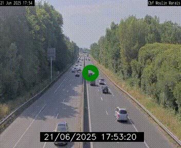 Webcam sur le périphérique de Nantes (N844) entre la Porte de Saint-Luce et la Porte d'Anjou, à l'est de la ville