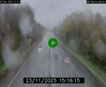 Webcam sur le périphérique de Nantes (N844) entre la Porte de Saint-Luce et la Porte d'Anjou, à l'est de la ville