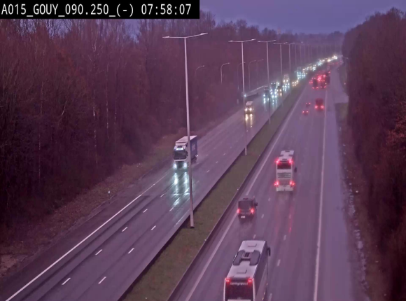 Webcam autoroute Belgique - Gouy-lez-piéton - E42 - BK 90.3