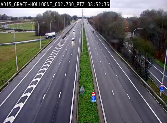 Caméra trafic Belgique - Grâce-Hollogne - E42, jonction avec A604, direction Loncin/Aéroport de Liège - BK 3.2