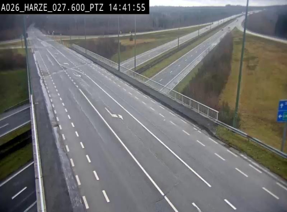 Caméra autoroute Belgique - Sougné-Remouchamps,E25 direction Luxembourg