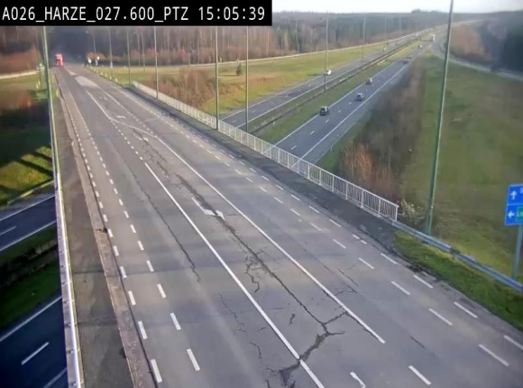 Caméra autoroute Belgique - Sougné-Remouchamps,E25 direction Luxembourg