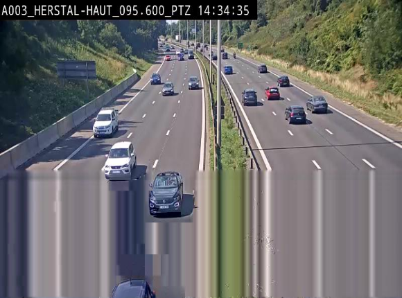 Webcam E40 à Herstal en direction de Liège et en provenance d'Aachen