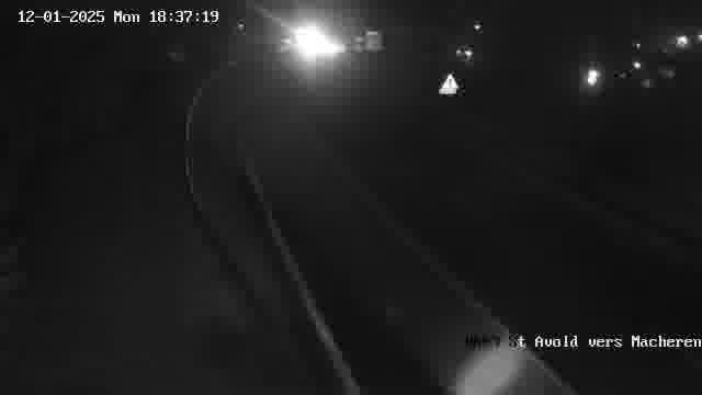 Webcam sur la D603 située à proximité de Saint-Avold. Vue orientée vers Macheren.