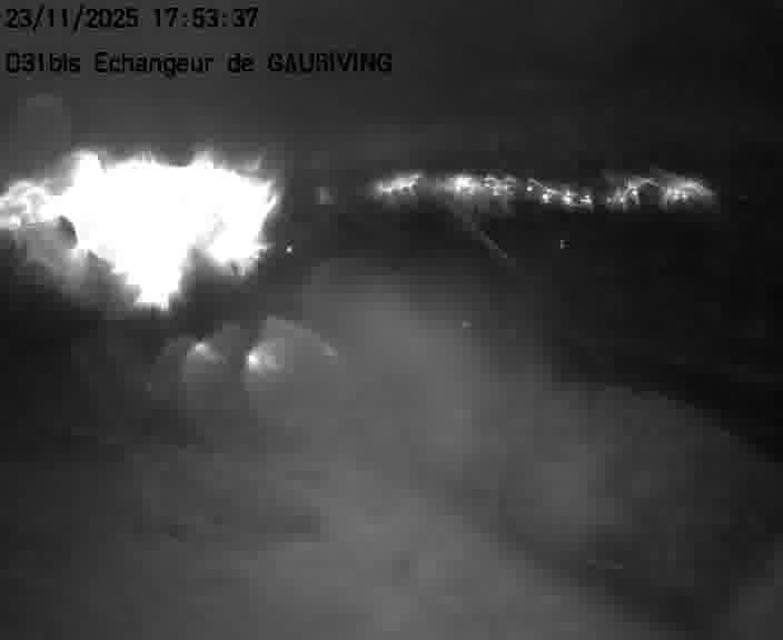 Dispositif d’observation sur D31bis (France) à Gaubiving, en direction de Sarreguemines, offrant une visualisation fiable des conditions de circulation.