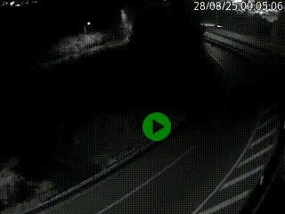 Caméra autoroute à la jonction entre l'A7 et la D301 (Boulevard urbain Sud de Lyon) à Feyzin, au sud de Lyon. Vue orientée vers Mions