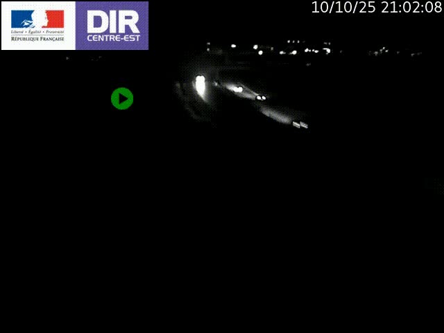 Webcam sur le contournement de Valence, sur la Nationale 7, caméra orientée vers Lyon