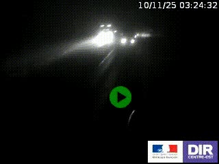 Webcam routière sur la RN7 à hauteur de Toulon-sur-Allier, entre Moulins et Vichy