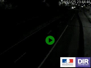 Caméra autoroutière sur l'A47 à hauteur de Givors, a proximité de Lyon. La webcam est orientée vers Lyon
