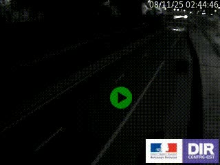 Caméra autoroutière sur l'A47 à hauteur de Givors, a proximité de Lyon. La webcam est orientée vers Lyon