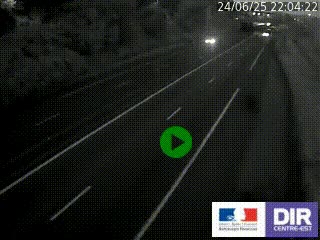 Caméra autoroutière sur l'A47 à hauteur de Givors, a proximité de Lyon. La webcam est orientée vers Lyon