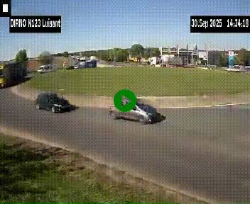 Webcam en périphérie de Chartres sur la N123, à hauteur de Luisant. Vue orientée vers Chartres