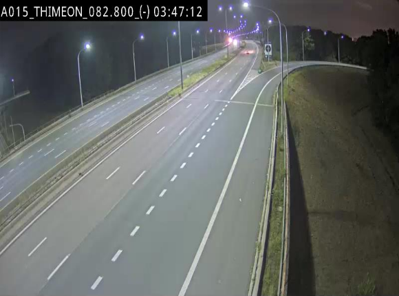 Caméra trafic Belgique - Thiméon - E42, jonction avec A54 (E420) direction La Louvière/Charleroi - BK 82.82