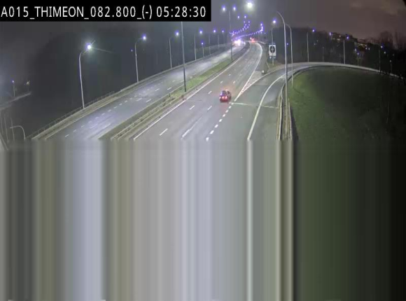 Caméra trafic Belgique - Thiméon - E42, jonction avec A54 (E420) direction La Louvière/Charleroi - BK 82.82
