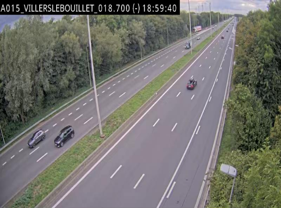 Webcam autoroute Belgique - Villers-le-Bouillet - E42 direction Liège - BK 18.7