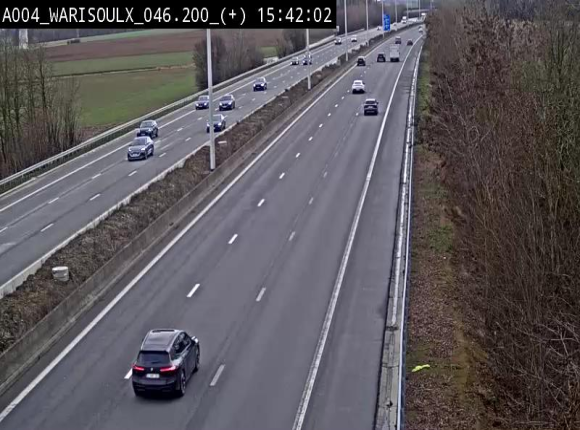 Webcam autoroute Belgique - Warissoulx - E411 - BK 46.2