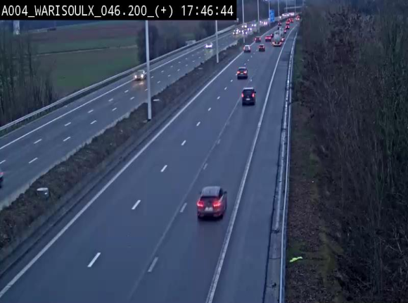 Webcam autoroute Belgique - Warissoulx - E411 - BK 46.2