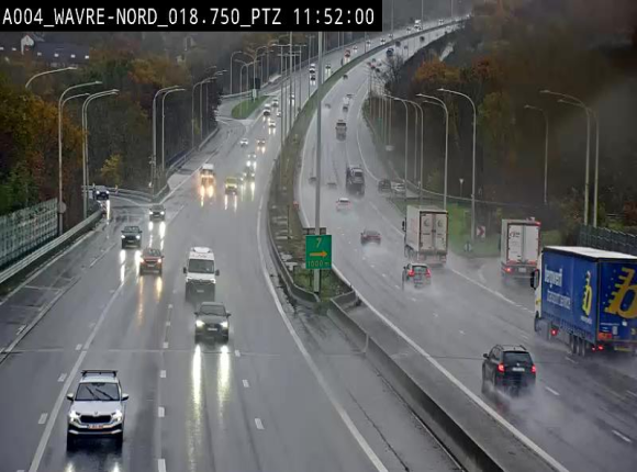Webcam traffic E411(A4) - BK 18.7 - Bierges (Wavre Nord)