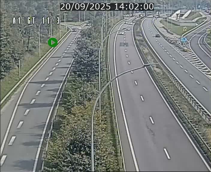 Traffic live webcam Luxembourg Senningerberg - A1 direction Allemagne - BK 11.3