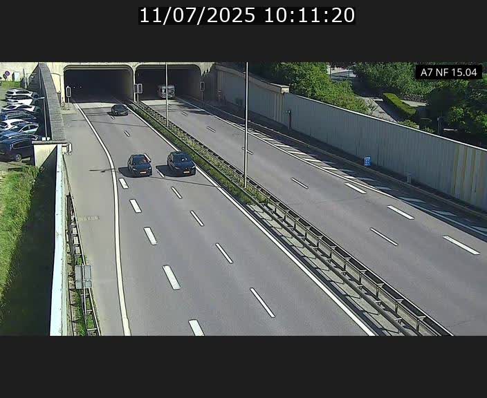 Caméra trafic Luxembourg - A7, Tunnel Mersch, entrée sud, direction Ettelbruck
