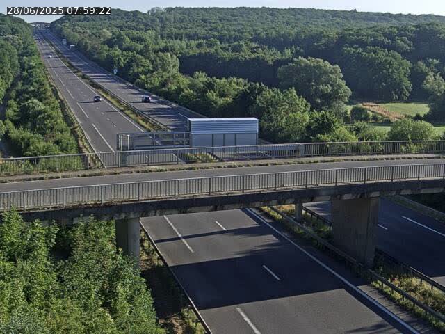 Caméra autoroute France - A31, Zoufftgen direction Luxembourg-ville, à la frontière entre la France et le Luxembourg