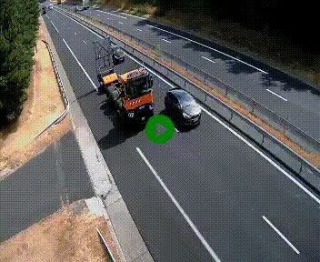 Caméra autoroute A75 à hauteur du col des Issartets en direction de Montpellier