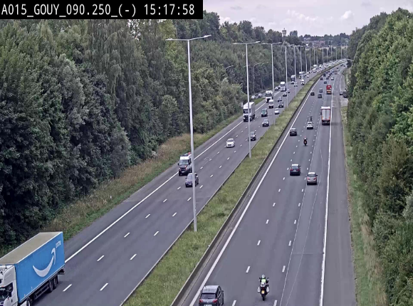 Webcam autoroute Belgique - Gouy-lez-piéton - E42 - BK 90.3