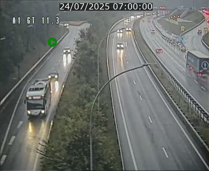 Traffic live webcam Luxembourg Senningerberg - A1 direction Allemagne - BK 11.3