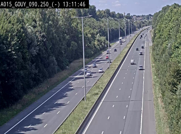 Webcam autoroute Belgique - Gouy-lez-piéton - E42 - BK 90.3