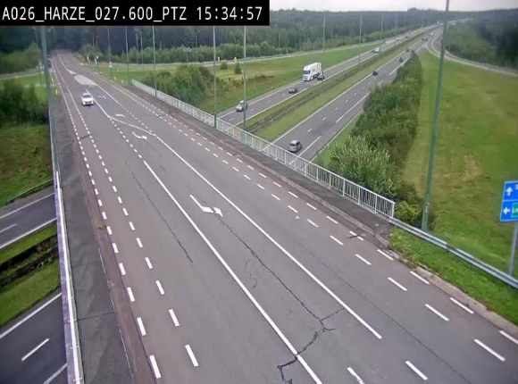 Caméra autoroute Belgique - Sougné-Remouchamps,E25 direction Luxembourg