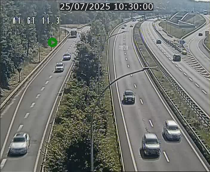 Traffic live webcam Luxembourg Senningerberg - A1 direction Allemagne - BK 11.3
