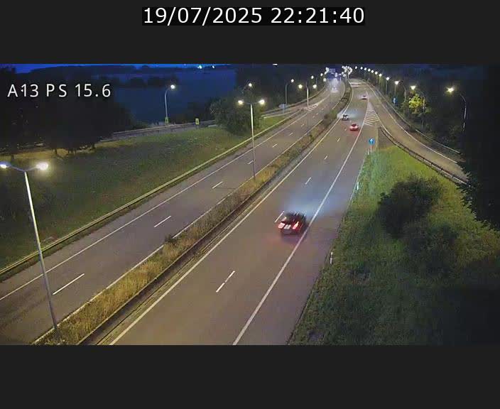 Traffic live webcam Luxembourg Kayl - A13 direction Dudelange - BK 15.6