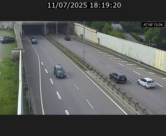 Caméra trafic Luxembourg - A7, Tunnel Mersch, entrée sud, direction Ettelbruck