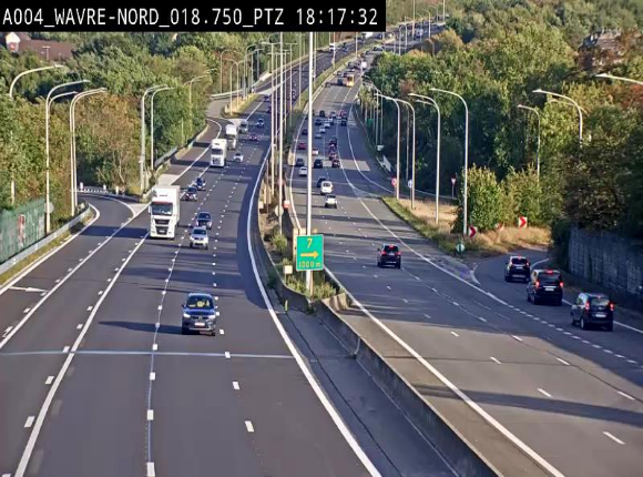 Webcam traffic E411(A4) - BK 18.7 - Bierges (Wavre Nord)