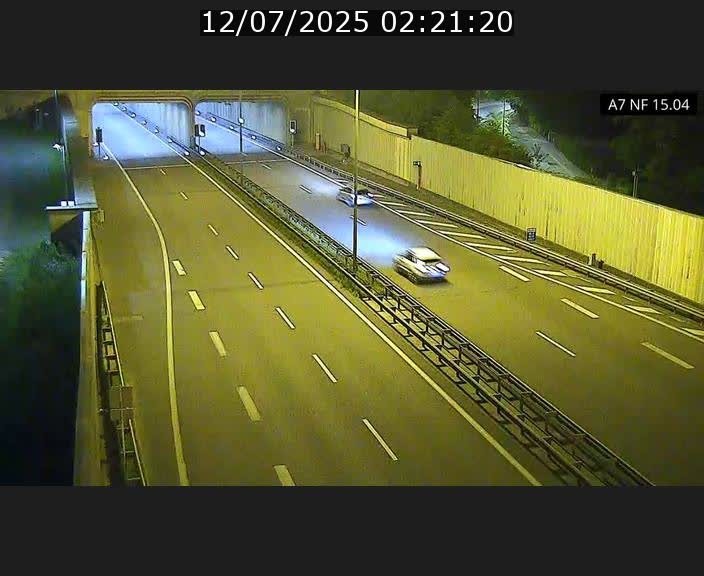 Caméra trafic Luxembourg - A7, Tunnel Mersch, entrée sud, direction Ettelbruck