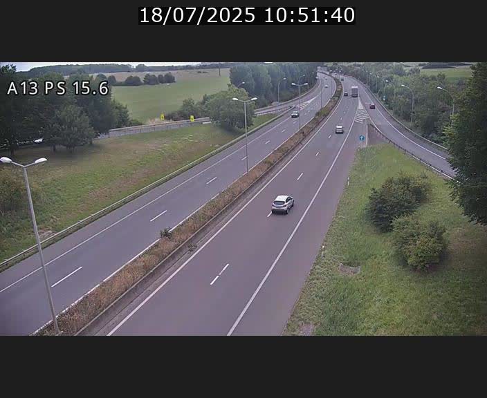 Traffic live webcam Luxembourg Kayl - A13 direction Dudelange - BK 15.6