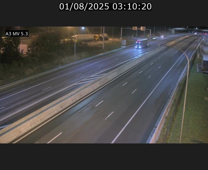 Webcam à l'Aire de Berchem au Luxembourg sur l'A3. Vue orientée vers la France