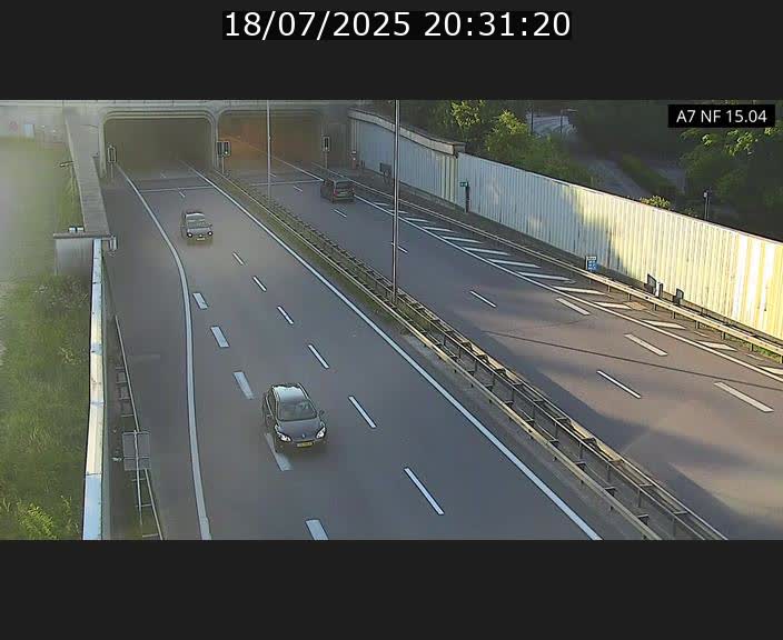 Caméra trafic Luxembourg - A7, Tunnel Mersch, entrée sud, direction Ettelbruck